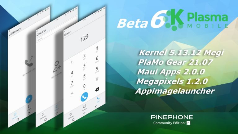 Manjaro ARM Beta6 with Plasma-Mobile